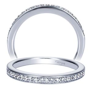 Taryn 14 Karat White Gold Curved Wedding Band TW8584W44JJ