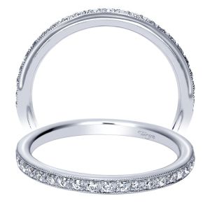 Taryn 14 Karat White Gold Straight Wedding Band TW8595W44JJ