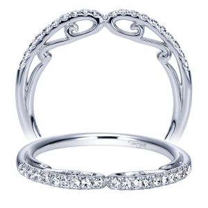 Taryn 14 Karat White Gold Curved Wedding Band TW8596W44JJ