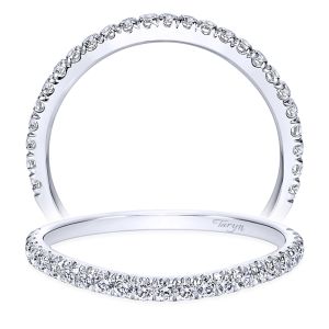 Taryn 14 Karat White Gold Curved Wedding Band TW8605W44JJ