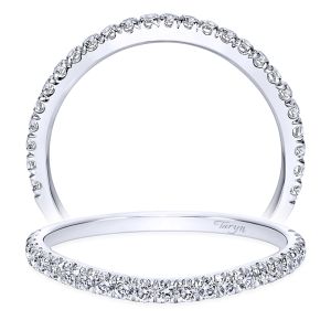 Taryn 14 Karat White Gold Curved Wedding Band TW8605W44JJ