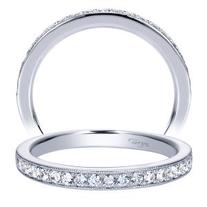 Taryn 14 Karat White Gold Straight Wedding Band TW8610W44JJ