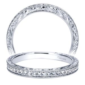 Taryn 14 Karat White Gold Straight Wedding Band TW8634W44JJ