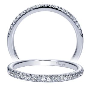 Taryn 14 Karat White Gold Straight Wedding Band TW8657W44JJ