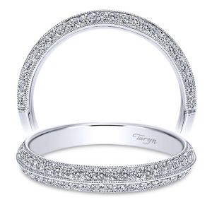 Taryn 14 Karat White Gold Straight Wedding Band TW8665W44JJ
