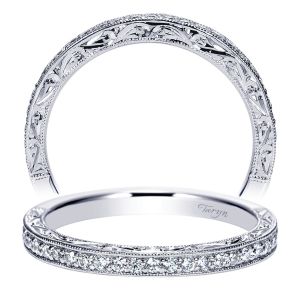 Taryn 14 Karat White Gold Straight Wedding Band TW8670W44JJ