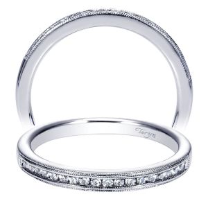 Taryn 14 Karat White Gold Straight Wedding Band TW8672W44JJ
