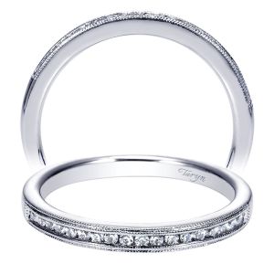 Taryn 14 Karat White Gold Straight Wedding Band TW8672W44JJ