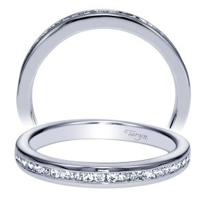 Taryn 14 Karat White Gold Straight Wedding Band TW8677W44JJ