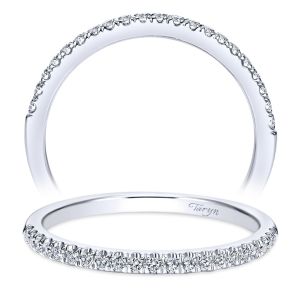 Taryn 14 Karat White Gold Straight Wedding Band TW8686W44JJ