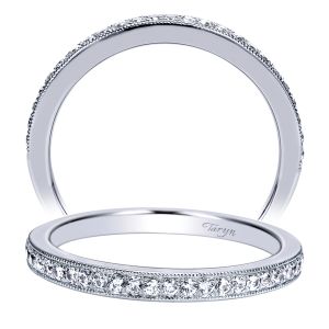 Taryn 14 Karat White Gold Straight Wedding Band TW8687W44JJ