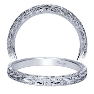 Taryn 14 Karat White Gold Straight Wedding Band TW8690W4JJJ