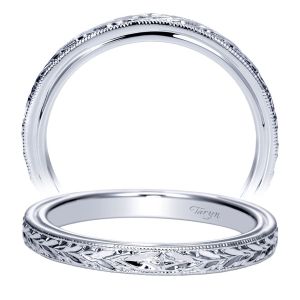 Taryn 14 Karat White Gold Straight Wedding Band TW8693W4JJJ