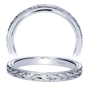 Taryn 14 Karat White Gold Straight Wedding Band TW8693W4JJJ