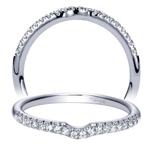 Taryn 14 Karat White Gold Curved Wedding Band TW8697W44JJ