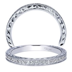 Taryn 14 Karat White Gold Straight Wedding Band TW8705W44JJ