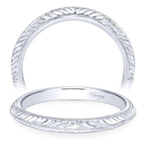 Taryn 14 Karat White Gold Straight Wedding Band TW8709W4JJJ