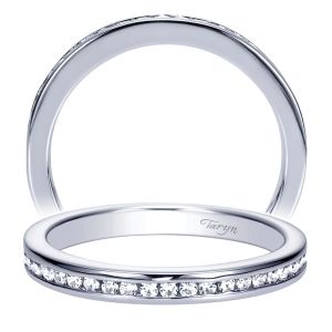 Taryn 14 Karat White Gold Straight Wedding Band TW8718W44JJ