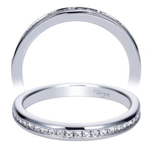 Taryn 14 Karat White Gold Straight Wedding Band TW8721W44JJ