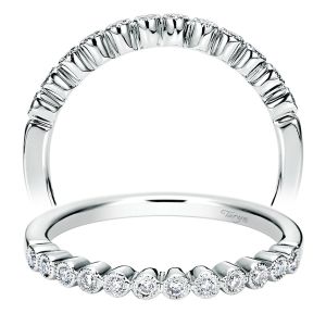 Taryn 14 Karat White Gold Straight Wedding Band TW8725W44JJ