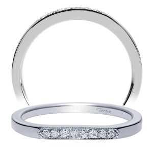 Taryn 14 Karat White Gold Curved Wedding Band TW8726W44JJ