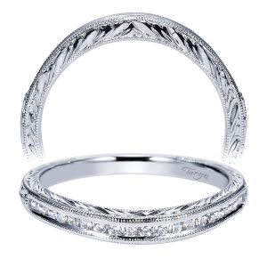 Taryn 14 Karat White Gold Curved Wedding Band TW8737W44JJ