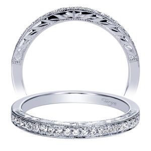 Taryn 14 Karat White Gold Straight Wedding Band TW8744W44JJ