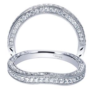 Taryn 14 Karat White Gold Curved Wedding Band TW8751W44JJ