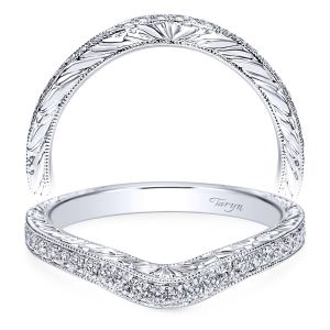 Taryn 14 Karat White Gold Curved Wedding Band TW8793W44JJ