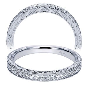 Taryn 14 Karat White Gold Matching Straight Wedding Band TW8798W44JJ