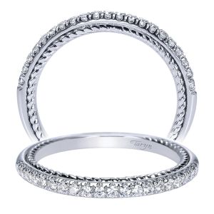 Taryn 14 Karat White Gold Straight Wedding Band TW8803W44JJ