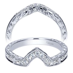 Taryn 14 Karat White Gold Curved Wedding Band TW8811W44JJ