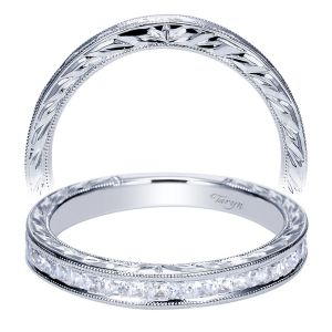 Taryn 14 Karat White Gold Straight Wedding Band TW8819W44JJ