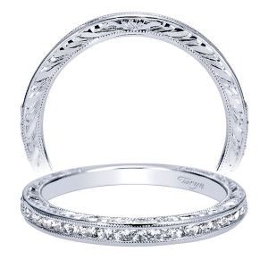 Taryn 14 Karat White Gold Straight Wedding Band TW8831W44JJ