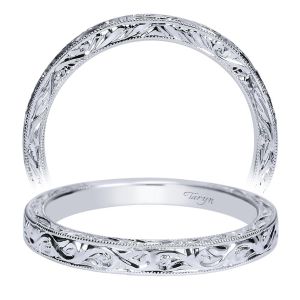 Taryn 14 Karat White Gold Straight Wedding Band TW8844W4JJJ