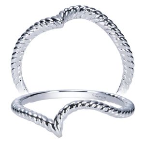 Taryn 14 Karat White Gold Curved Wedding Band TW8847W4JJJ