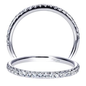 Taryn 14 Karat White Gold Straight Wedding Band TW8851W44JJ