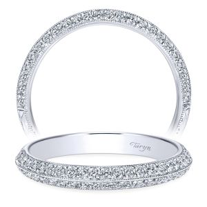 Taryn 14 Karat White Gold Straight Wedding Band TW8872W44JJ