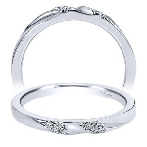 Taryn 14 Karat White Gold Straight Wedding Band TW8881W44JJ