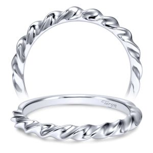 Taryn 14 Karat White Gold Curved Wedding Band TW8882W4JJJ