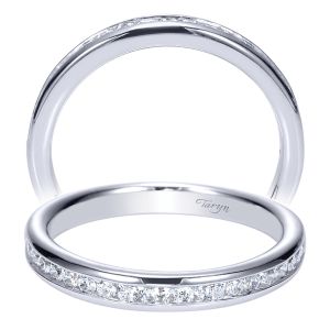 Taryn 14 Karat White Gold Straight Wedding Band TW8895W44JJ