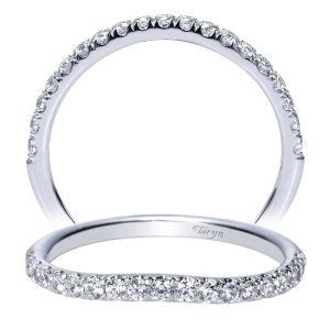 Taryn 14 Karat White Gold Curved Wedding Band TW8902W44JJ