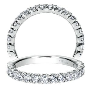 Taryn 14 Karat White Gold Straight Wedding Band TW8905W44JJ