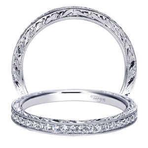 Taryn 14 Karat White Gold Straight Wedding Band TW8922W44JJ