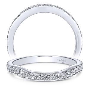 Taryn 14 Karat White Gold Curved Wedding Band TW8985W44JJ