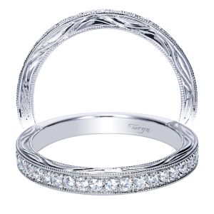 Taryn 14 Karat White Gold Straight Wedding Band TW8986W44JJ