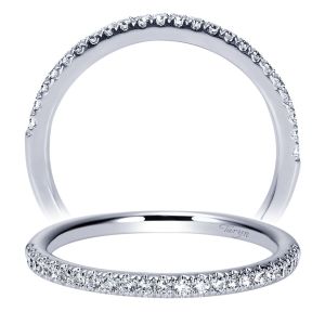 Taryn 14 Karat White Gold Round Straight Wedding Band TW8998W44JJ