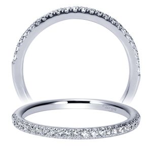 Taryn 14 Karat White Gold Round Straight Wedding Band TW8998W44JJ