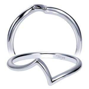 Taryn 14 Karat White Gold Curved Wedding Band TW8999W4JJJ