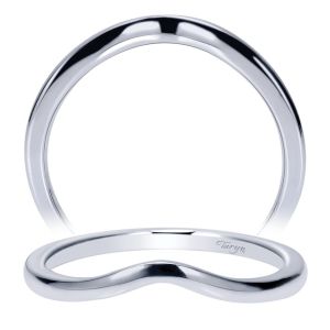 Taryn 14 Karat White Gold Curved Wedding Band TW9006W4JJJ